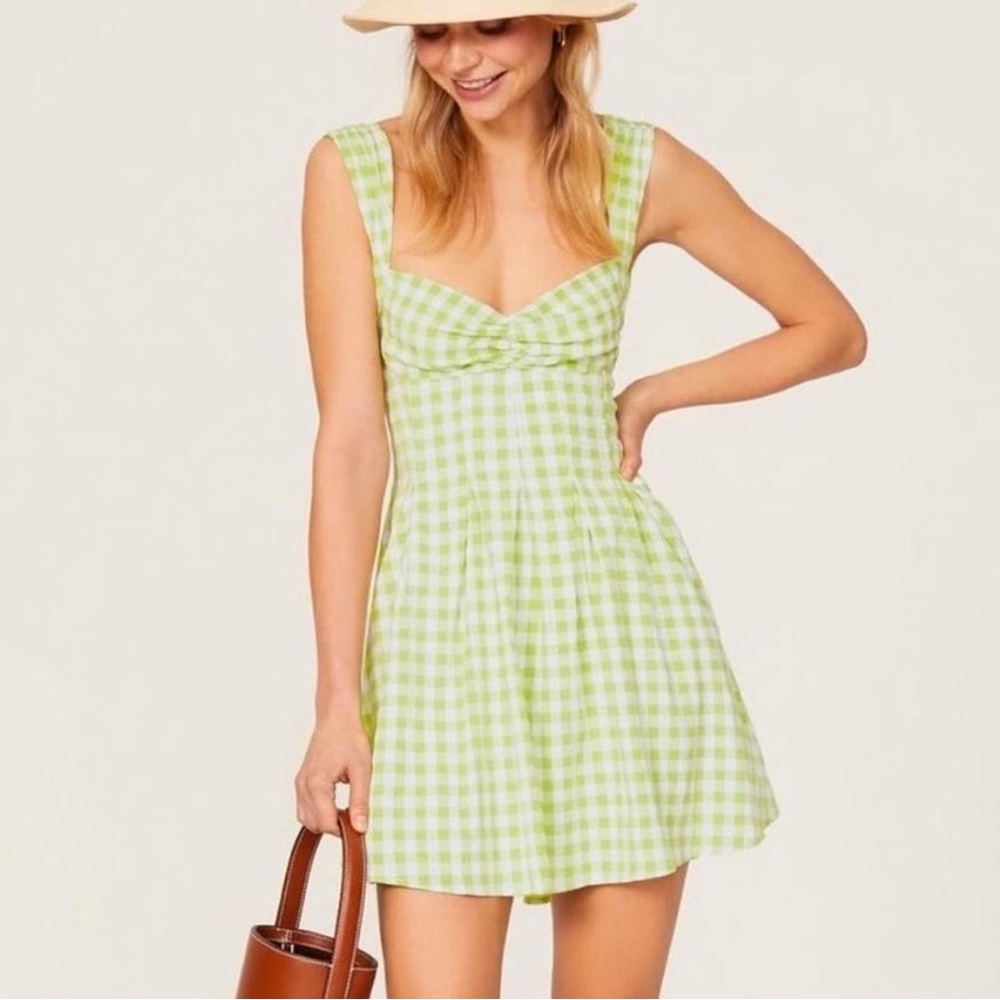 For Love And Lemons August Gingham Mini Dress